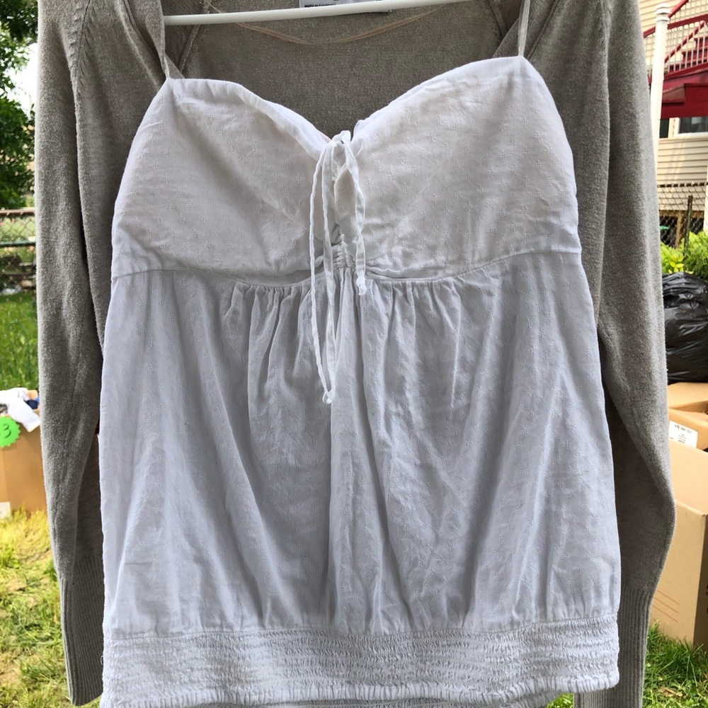Tube tops and cardigans